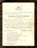 Faire part de décès de Charles MALVACHE 1936 Faire part de décès de Charles MALVACHE 1936