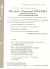 Faire part de décès de Raymond DEFOSSEZ-MALVACHE Faire part de décès de Raymond DEFOSSEZ-MALVACHE