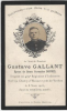 Carte souvenir de Gustave GALLANT