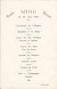 Menu du mariage de Paulette et Bernard Malvache-Bollier Menu du mariage de Paulette et Bernard Malvache-Bollier