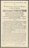 Carte souvenir de Jules-Auguste VANDERLYNDEN Carte souvenir de Jules-Auguste VANDERLYNDEN