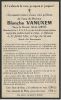 Carte souvenir de Blanche VANUXEM Carte souvenir de Blanche VANUXEM