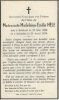 Carte du Souvenir de Madeleine-Emilie HELE Carte du Souvenir de Madeleine-Emilie HELE