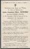 Carte du souvenir de Agnès Augustine Félicie PETITPREZ Carte du souvenir de Agnès Augustine Félicie PETITPREZ