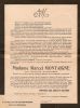 Faire part de décès de Hortense BACQUAERT-MONTAIGNE Faire part de décès de Hortense BACQUAERT-MONTAIGNE