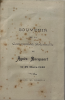 Carte du souvenir de la Communion Solennelle de Agnès BACQUAERT 