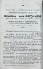 Carte du souvenir de Louis Desire Laurent Gerard BACQUAERT  Carte du souvenir de Louis Desire Laurent Gerard BACQUAERT