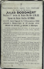Carte du souvenir de Jules Ernest Rene BODDAERT