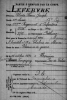 Acte de décès militaire de LEFEBVRE Alcide Henri Joseph
 Acte de décès militaire de LEFEBVRE Alcide Henri Joseph