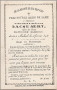 Carte souvenir de Laurent BACQUAERT