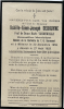 Carte du souvenir de Achille Aimé Joseph DEBRUYNE 