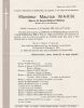 Faire part de deces de Maurice WARIN
