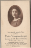Carte souvenir Paula VANGHEEBERGHE-HEUSELE Carte souvenir Paula VANGHEEBERGHE-HEUSELE
