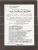 Faire part de décès de Léon Paul René RICOUR Faire part de décès de Léon Paul René RICOUR