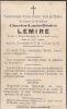 Carte du souvenir de Charles Louis Désiré LEMIRE