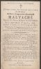 Carte du souvenir de Jules Auguste Joseph MALVACHE
