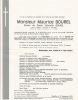 Faire part de deces de Maurice Charles Joseph BOUREL