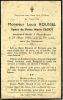 Carte du souvenir de Louis Desire ROUSSEL