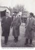 Les 3 freres MALVACHE sur la place de Merville (un lundi de paque): de gauche à droite Xavier, Maurice & Emile